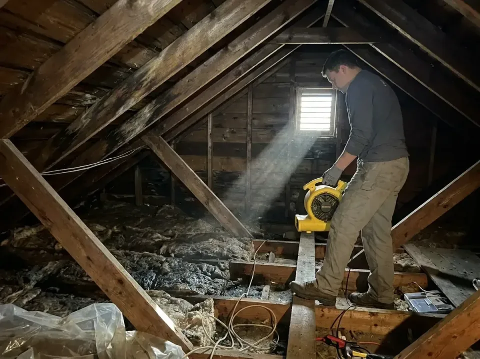 attic-water-damage-drying-proc-007 — frequently asked questions, Emergency Water Extraction & 24/7 Flood Response in Union B…